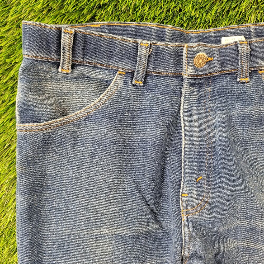 Vintage LEVIS 547 Jeans 34x25 Faded Whiskered Blue-Tab - Picture 12 of 16